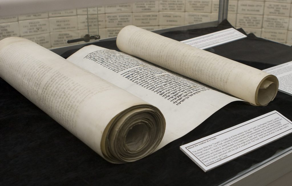 Torah Scroll rescued during Kristallnacht. 
